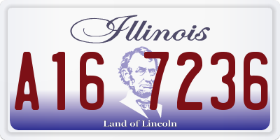 IL license plate A167236