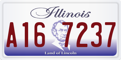 IL license plate A167237