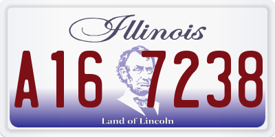 IL license plate A167238