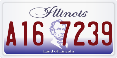 IL license plate A167239