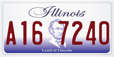 IL license plate A167240