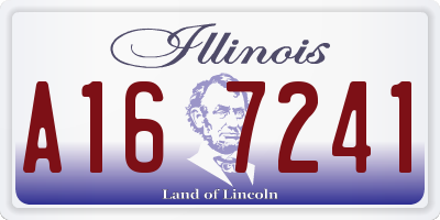 IL license plate A167241