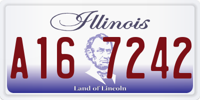 IL license plate A167242