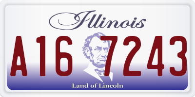 IL license plate A167243