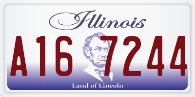 IL license plate A167244