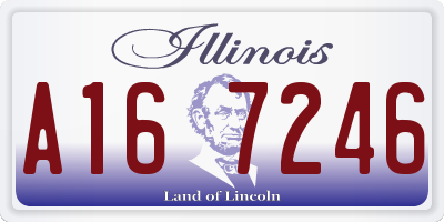 IL license plate A167246