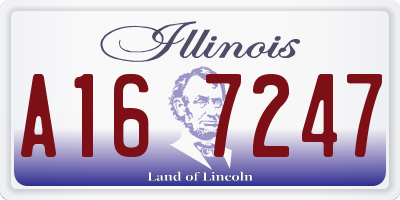 IL license plate A167247