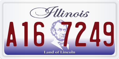 IL license plate A167249