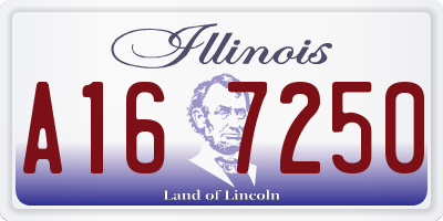 IL license plate A167250