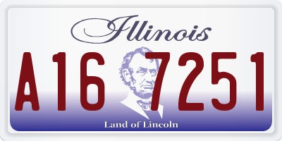 IL license plate A167251