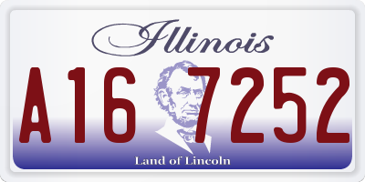 IL license plate A167252