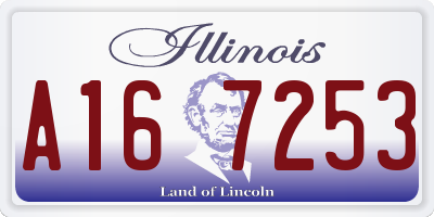 IL license plate A167253
