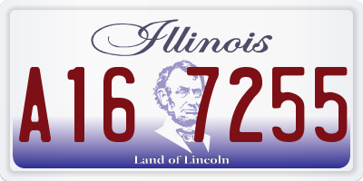 IL license plate A167255