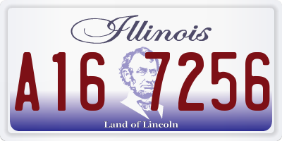 IL license plate A167256