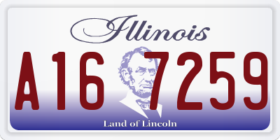 IL license plate A167259