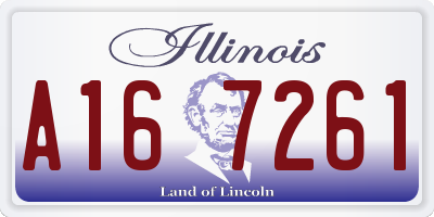 IL license plate A167261