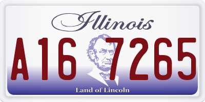 IL license plate A167265