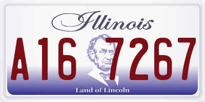 IL license plate A167267