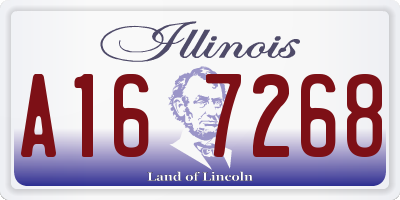 IL license plate A167268