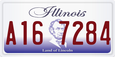 IL license plate A167284