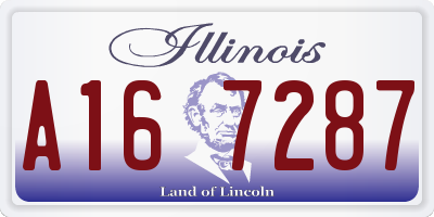 IL license plate A167287
