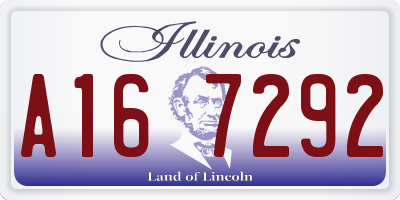 IL license plate A167292