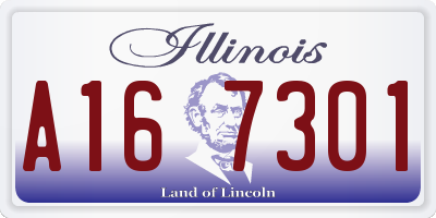 IL license plate A167301