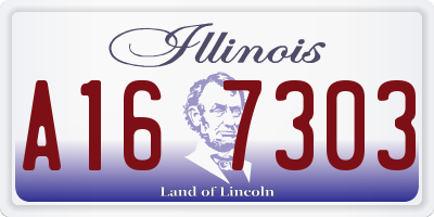 IL license plate A167303