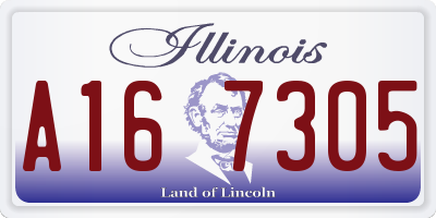 IL license plate A167305