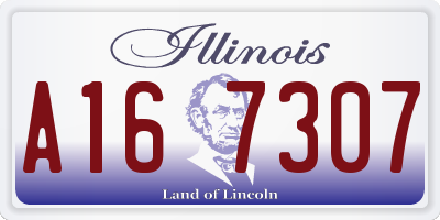 IL license plate A167307