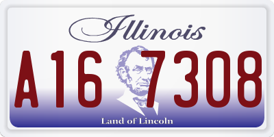 IL license plate A167308