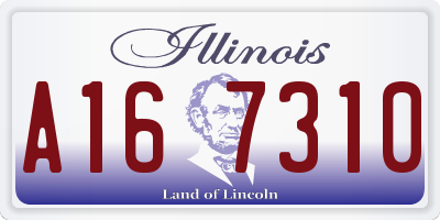 IL license plate A167310