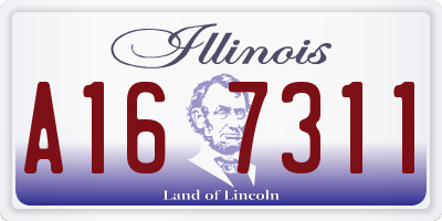 IL license plate A167311