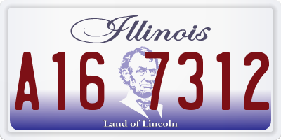 IL license plate A167312