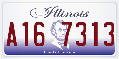 IL license plate A167313
