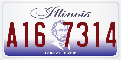 IL license plate A167314