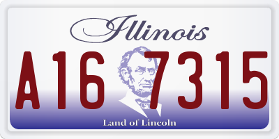 IL license plate A167315