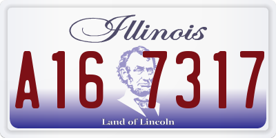 IL license plate A167317