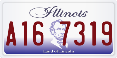 IL license plate A167319