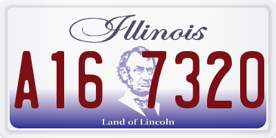 IL license plate A167320