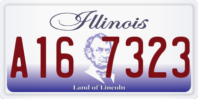 IL license plate A167323