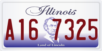 IL license plate A167325