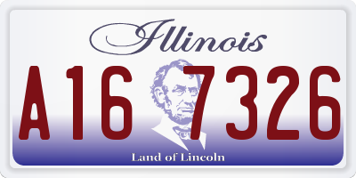 IL license plate A167326