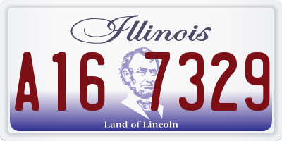 IL license plate A167329