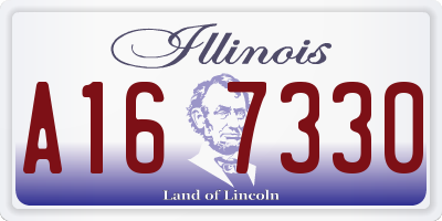 IL license plate A167330