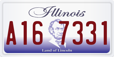 IL license plate A167331