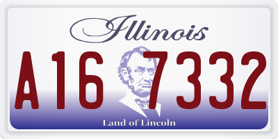 IL license plate A167332