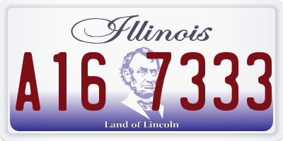 IL license plate A167333