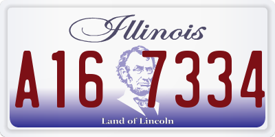 IL license plate A167334