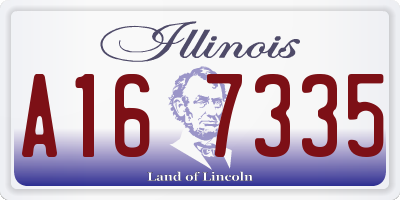 IL license plate A167335